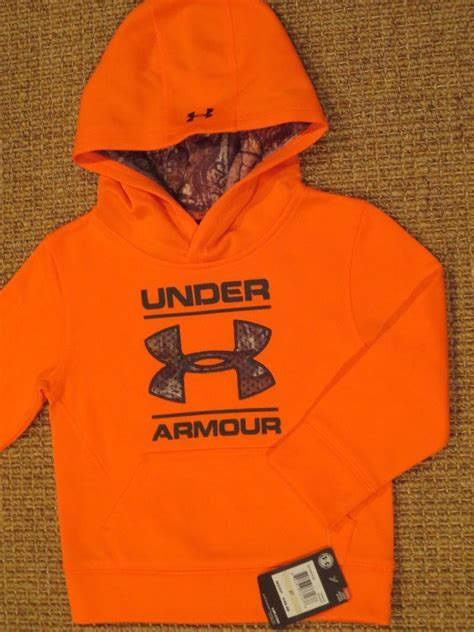 UNDER ARMOUR TODDLER BOY'S HOODIE 2 2T YOUTH CAMO BLAZE ORANGE NEW #Underarmour #HOODIE ...