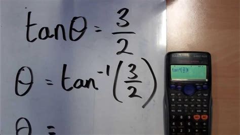 How to use a calculators inverse tan function - YouTube