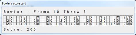 Bowling Calculator - CodeProject