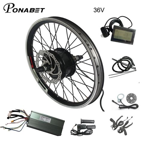 36v 48v electric bicycle battery 20 24 27.5 28 29 inch electric bike conversion kit motor wheel ...