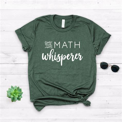 Math Teacher Tshirt Funny Math Shirt Math Whisperer Math | Etsy