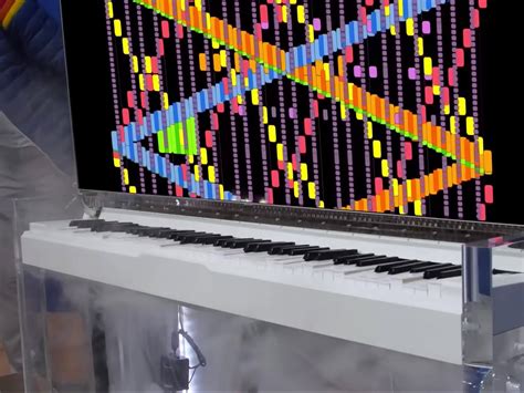 This robot piano goes up in smoke after performing a black midi song in real-time