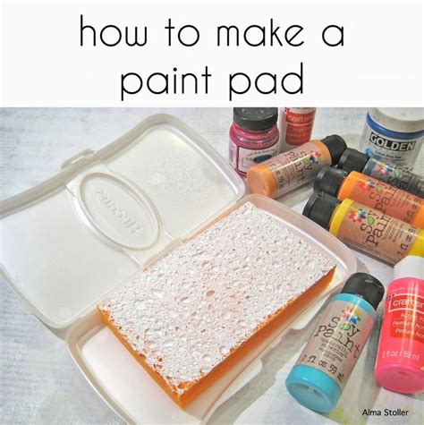 tutorial:how to make a paint pad | Paint pads, Homemade art, Stamp crafts