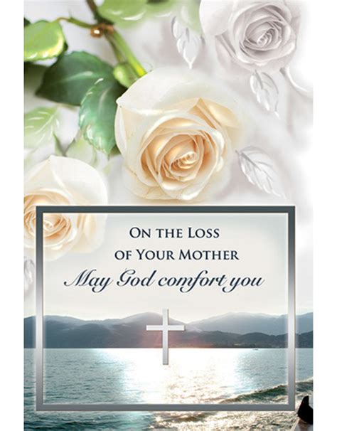 Card - Sympathy, Loss of Mother (White Roses) - Reilly's Church Supply & Gift Boutique