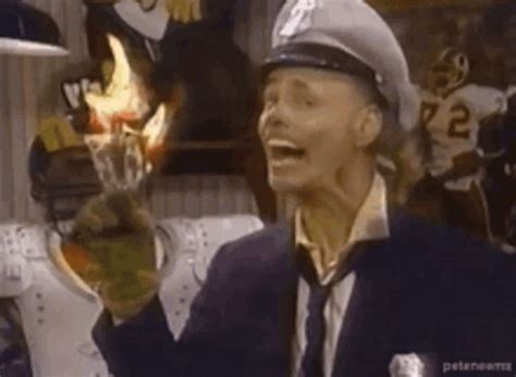 Fire Marshall Bill Holding Torch GIF | GIFDB.com