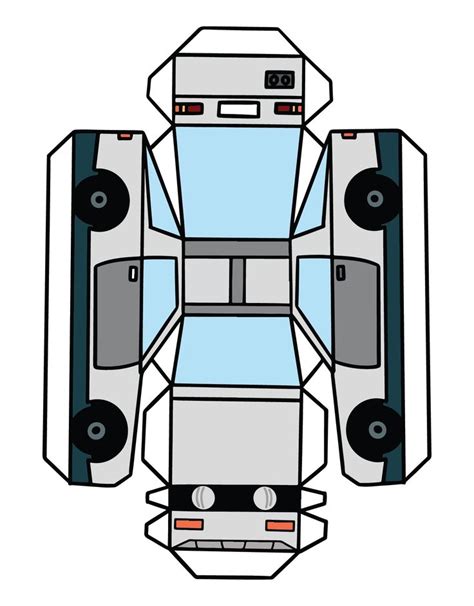 Best Printable Template - printablee.com | Paper car, Box template ...