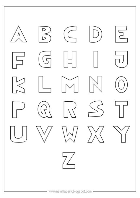 Alphabet Letter Pictures Printable