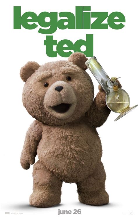 Ted pide su legalización en el nuevo póster de 'Ted 2' - eCartelera