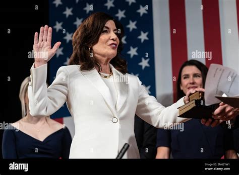 Kathy Hochul was sworn as 57th Governor by Hazel Dukes during ...