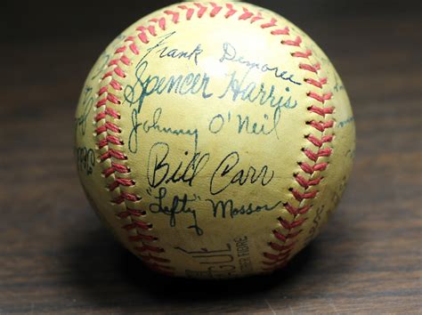 1945 Portland Beavers Autographed Baseball | Collectors Weekly