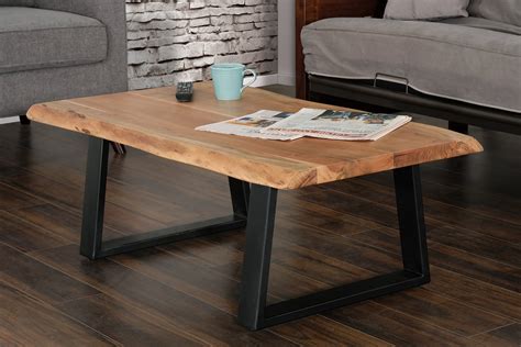 Unique Natural Wood Coffee Tables : Boyel Living 49 In Natural Wood Large Rectangle Wood Coffee ...