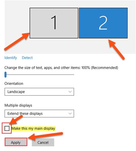 How To Set Main Display In Windows 10 | Daves Computer Tips