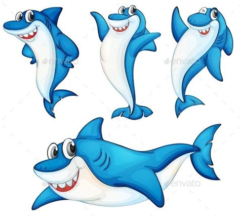 Shark Series | Shark illustration, Shark, Cute shark