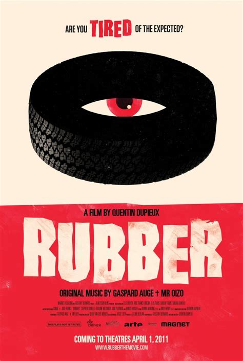 Rubber movie Poster.... It is what you think, and it's so bad it's good | Rubber movie, Rubber ...