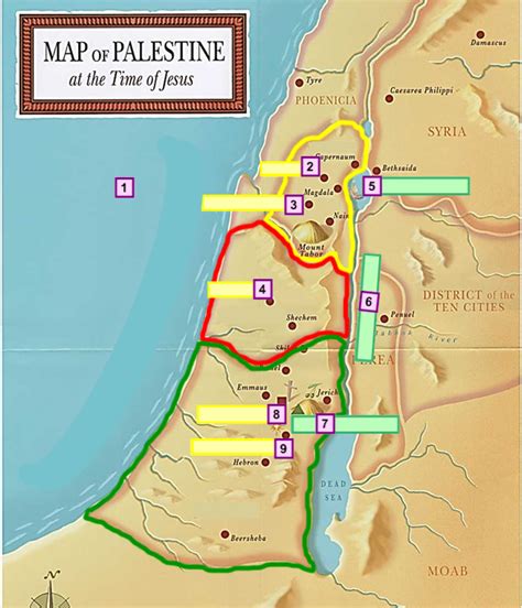 Palestine Map In Jesus Time