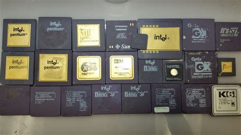 Variety of OLD ANTIQUE processors, CYRIX, SST, INTEL, AMD, 188, 286, 386, PENTIUM, PENTIUM ...