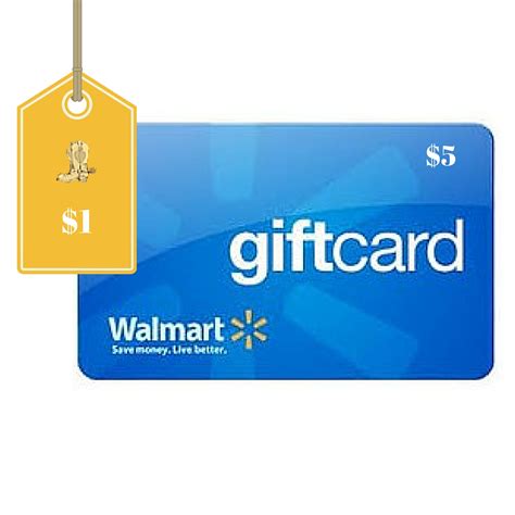 $5 Walmart Gift Card Only $1