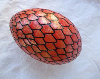 Made to Order Red and black Dragon egg made from real emu egg, inspired ...