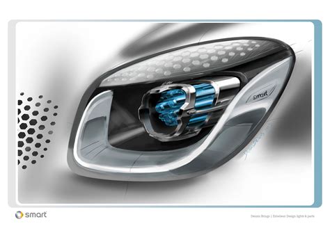 Smart Forjoy Concept Headlight design sketch - Car Body Design