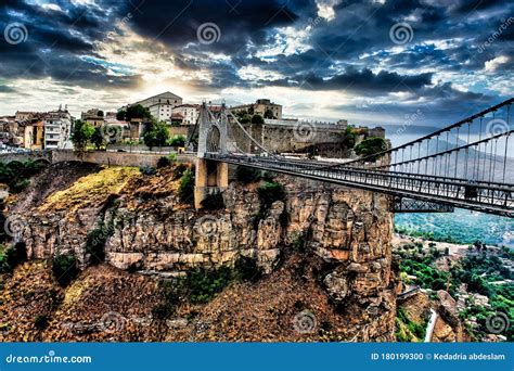 Bridge and Sky Landscaping from Algeria in Constantine City Stock Photo - Image of landscaping ...