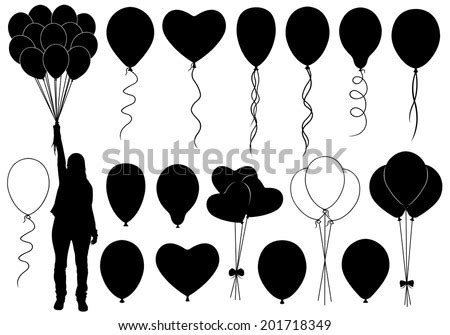 Silhouette,balloon,vector,plant,fantasy - free photo from needpix.com