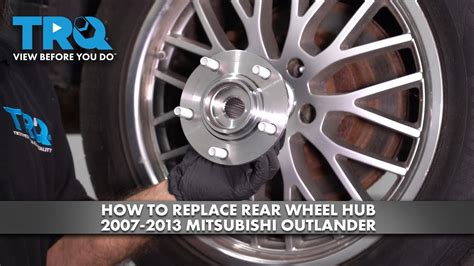 How to Replace Rear Wheel Hub 2007-2013 Mitsubishi Outlander - YouTube