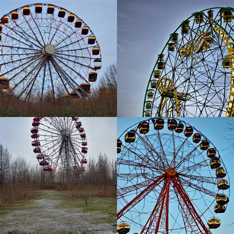 Pripyat Ferris Wheel, Chernobyl, abandoned | Stable Diffusion | OpenArt