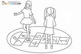 Hopscotch Coloring Pages sketch template