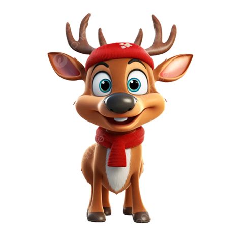 Cartoon Face Rudolph The Red Nosed Reindeer Free Transparent Clipart ...