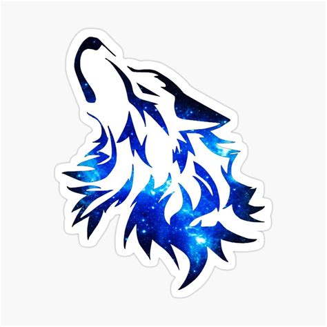 Galaxy Wolf Sticker by Leen-art | Galaxy wolf, Spirit animal art, Wolf wallpaper