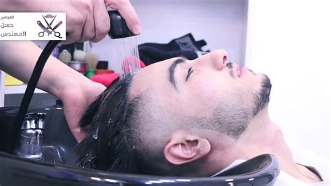 Ceratin hair treatment for men by hasan almohandes - YouTube