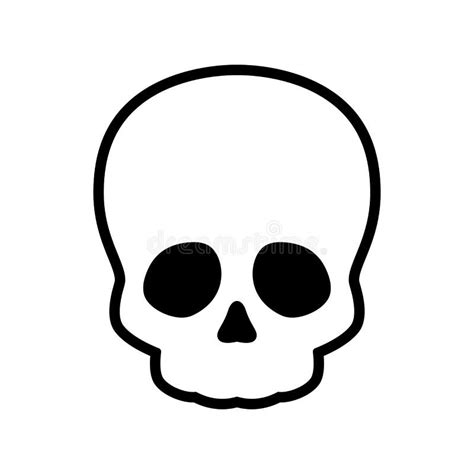 Skull Icon Vector Halloween Logo Bone Ghost Character Cartoon ...