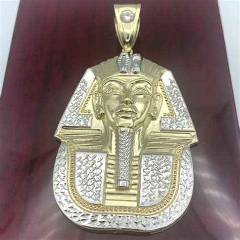 Extra Large 10k Real Gold King Tut Pendant various Sizes - Etsy