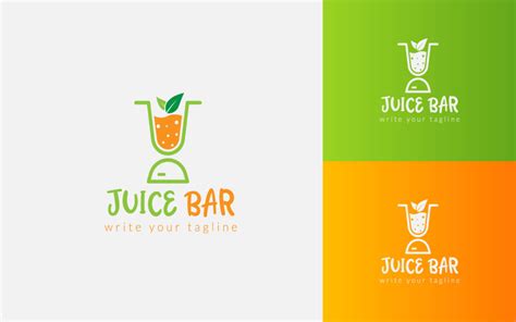 Juice Bar Logo Design Template #181124 - TemplateMonster