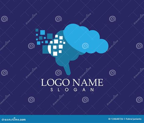 Brain Techno Logo Vector Illustration Stock Vector - Illustration of inspiration, isolated ...