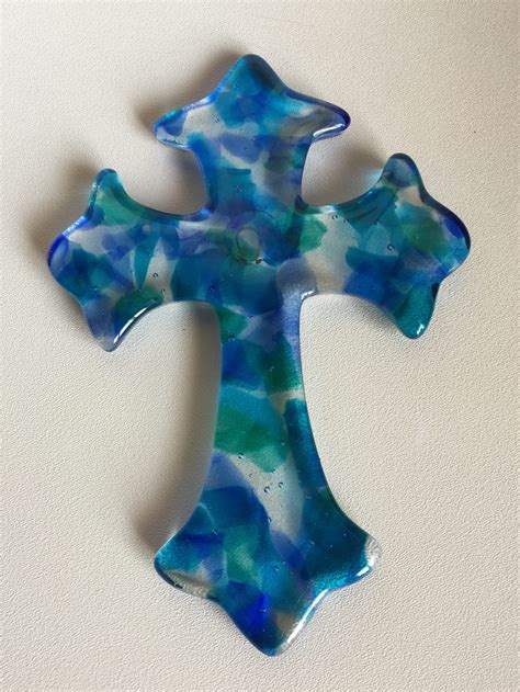 Fused Glass Crosses | Elegant Fused Glass by Karen