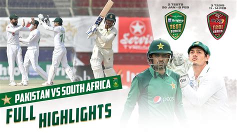 Full Highlights | Pakistan VS South Africa | 1st Test Day 1 | PCB ...