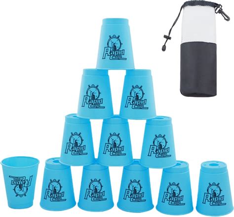 Stacking Cups, Pack of 12 Quick Stack Cups Speed Training Game for ...