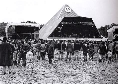 Glastonbury Festival. Pyramid stage with CND Badge on was there from ...