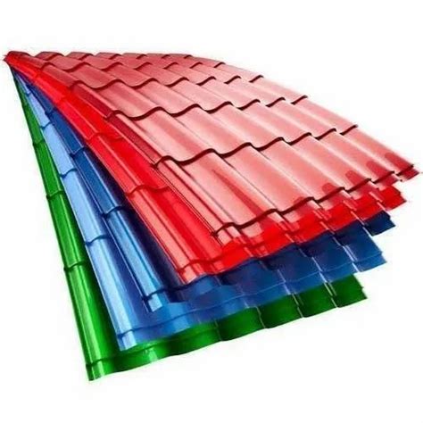 Galvanized Iron 0.75 mm TATA Colour Coated Roofing Sheet at Rs 36/square feet in Gandhinagar