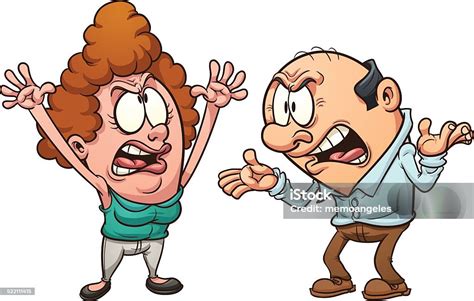 Couple Arguing Stock Illustration - Download Image Now - Arguing ...