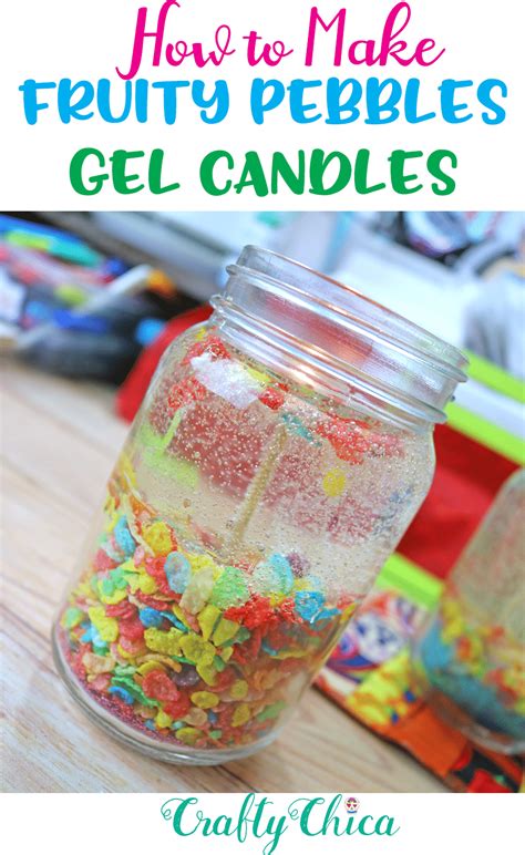 Fruity Pebbles Gel Candle DIY - Crafty Chica