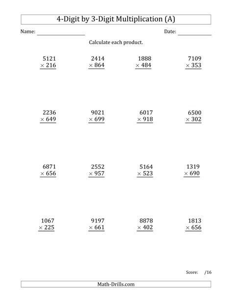 Fun Multiplication Worksheets Grade 4 Pdf – Kidsworksheetfun