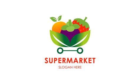 Supermarket Logo Template Design Vector Graphic by 2qnah · Creative Fabrica | Supermarket logo ...