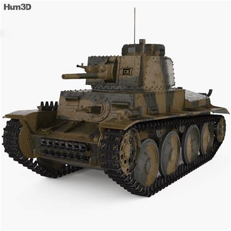 Panzer 38(t) 3D model - Download Tank on 3DModels.org