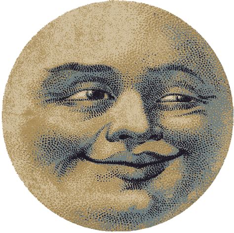 Moon Face 6' Round Rug | Moon art, Moon face, Vintage moon