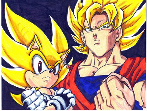 super sonic and ssj goku by trunks24 on DeviantArt