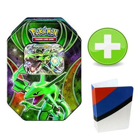 Pokemon Rayquaza EX Tin with 1 Great Ball Colorway Mini Binder ...