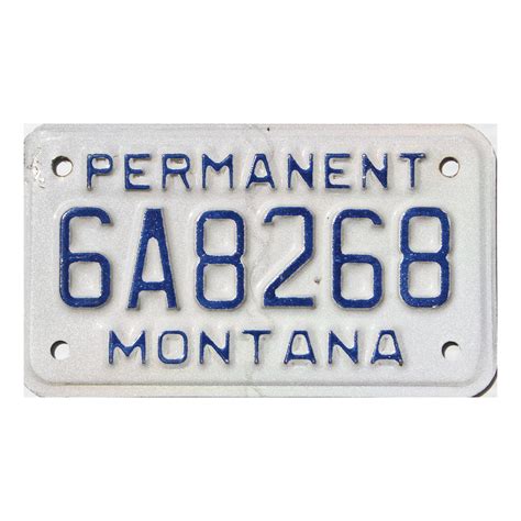 2017 Montana Motorcycle #6A8268 | Old Cycle License Plates