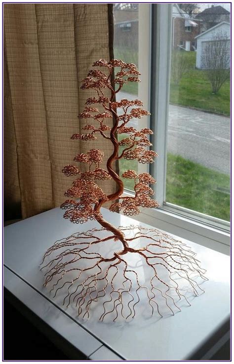 23 christmas ornaments diy homemade simple and easy 00017 | Wire art sculpture, Copper wire art ...